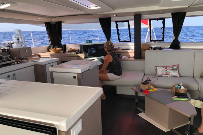 salon, FP 47 Saona, catamaran for sale