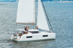 underway, Lagoon 38, catamaran for sale