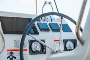helm, Lagoon 38, catamaran for sale