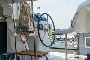helm, Lagoon 38, catamaran for sale