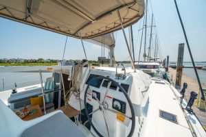 helm, Lagoon 38, catamaran for sale