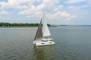 underway, Lagoon 38, catamaran for sale