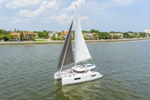 underway, Lagoon 38, catamaran for sale