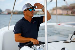 helm, Lagoon 38, catamaran for sale