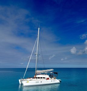 exterior, Lagoon 380, catamaran for sale