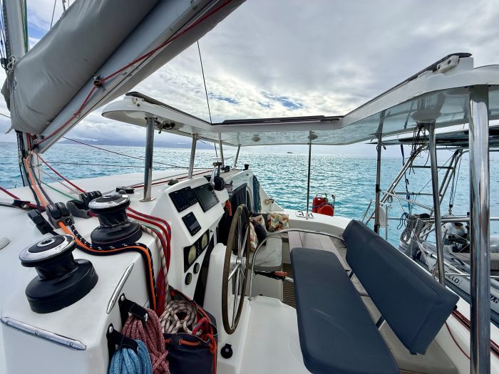 helm, Lagoon 380, catamaran for sale