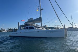 exterior, Voyage 440, catamaran for sale