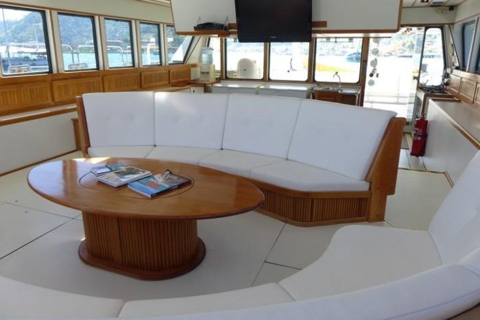 salon, Custom, power catamaran for sale