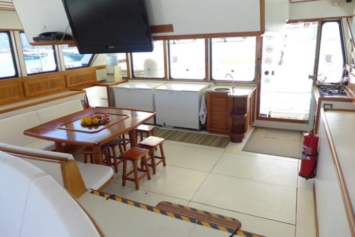 salon, Custom, power catamaran for sale