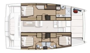 diagram, Bali 4.4, catamaran for sale