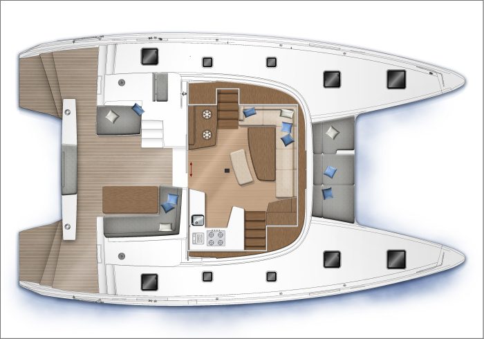 diagram, Lagoon 42, catamaran for sale