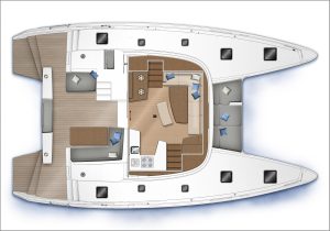 diagram, Lagoon 42, catamaran for sale