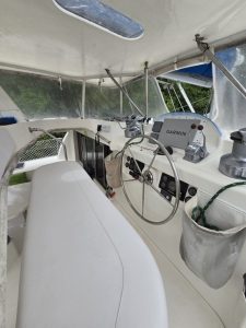 helm, Leopard 46, catamaran for sale