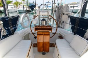 helm, Tartan 42, sailboat for sale