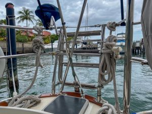 deck, Tartan 42, sailboat for sale