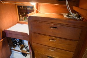 interior, Tartan 42, sailboat for sale