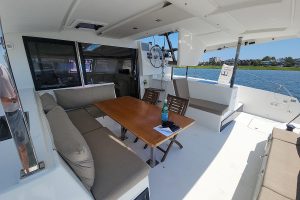 cockpit, FP 40 Lucia, catamaran for sale
