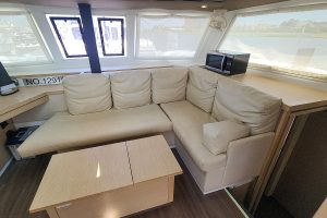 salon, FP 40 Lucia, catamaran for sale