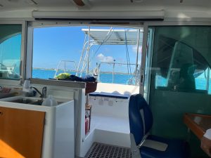 helm, Lagoon 380, catamaran for sale