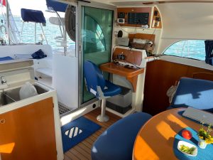 navigation station, Lagoon 380, catamaran for sale