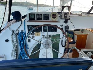 helm, Lagoon 380, catamaran for sale