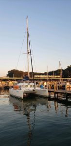underway, Lagoon 380, catamaran for sale