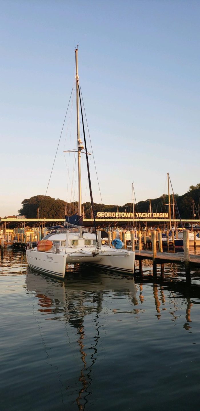 underway, Lagoon 380, catamaran for sale