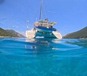 underway, Lagoon 380, catamaran for sale