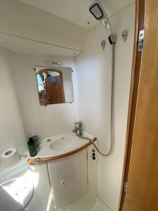 bath, Lagoon 380, catamaran for sale