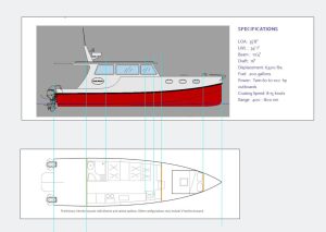 diagram, Great Harbour TT35, trawler for sale
