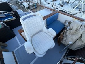 cockpit, Monk 36, trawler for sale