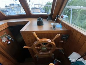 navigation station, Monk 36, trawler for sale