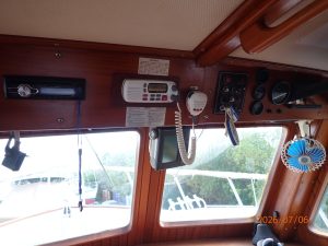 navigation station, Monk 36, trawler for sale