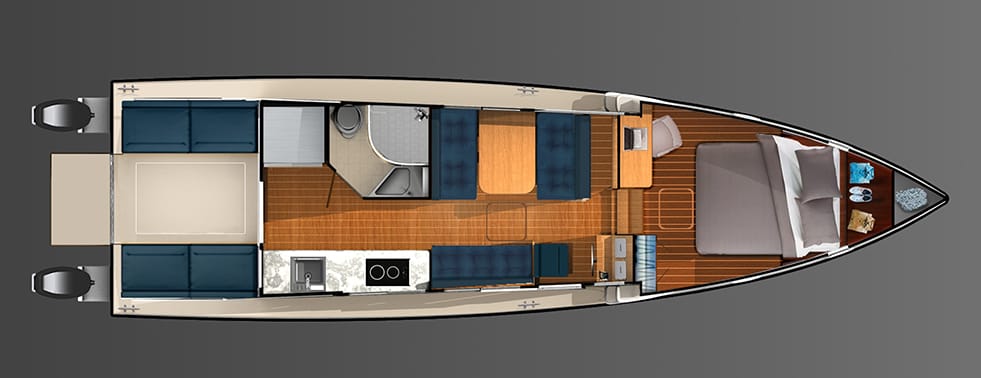 diagram, Great Harbour TT35, trawler for sale
