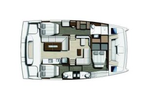 diagram, Bali 40 Catspace, catamaran for sale