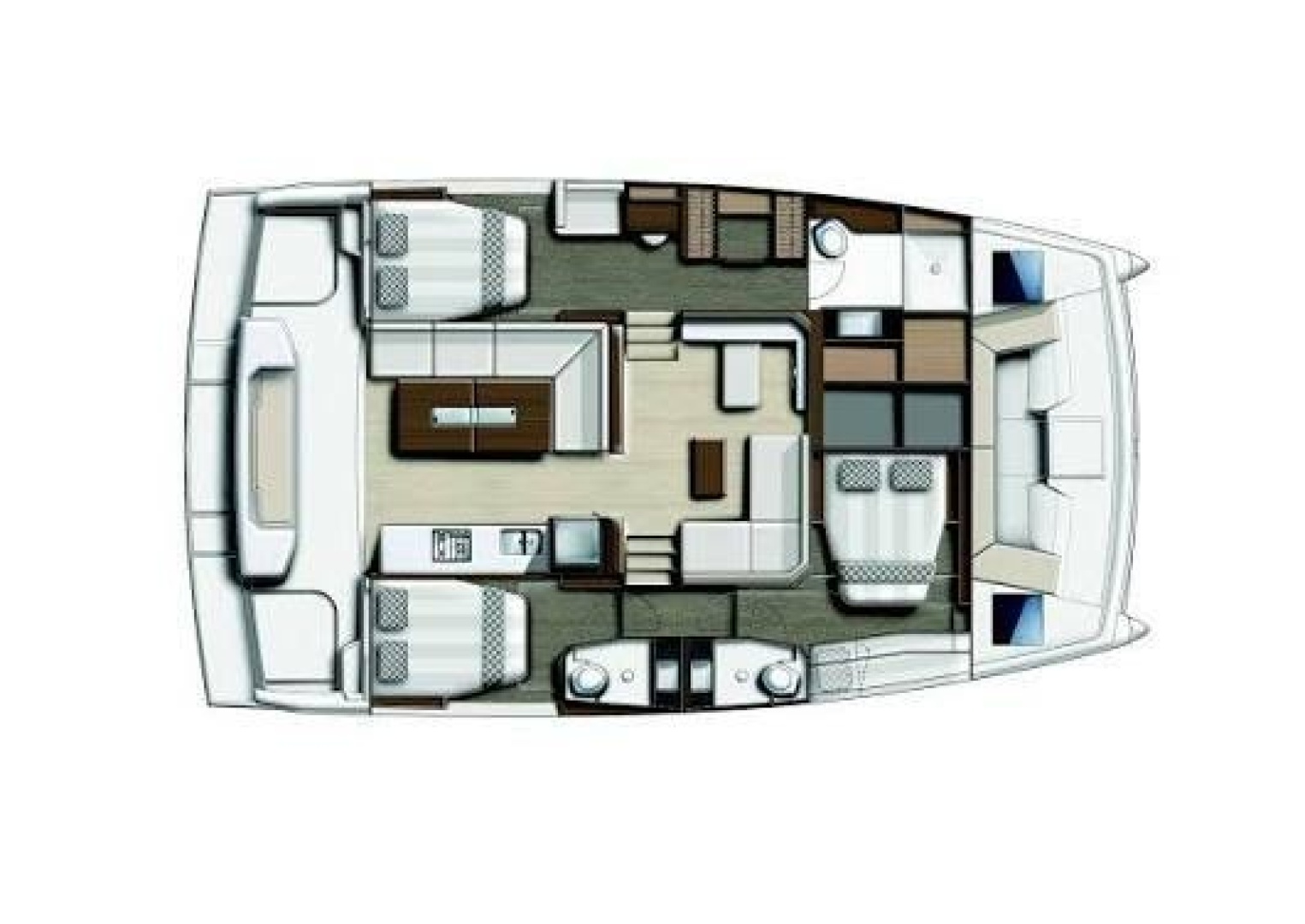 diagram, Bali 40 Catspace, catamaran for sale