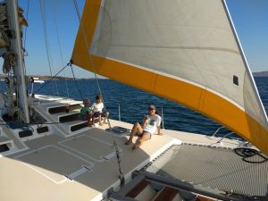 deck, Alex Simonis, catamaran for sale