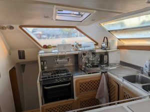 interior, Alex Simonis, catamaran for sale