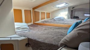 bed, Alex Simonis, catamaran for sale
