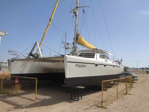 boatyard, Alex Simonis, catamaran for sale