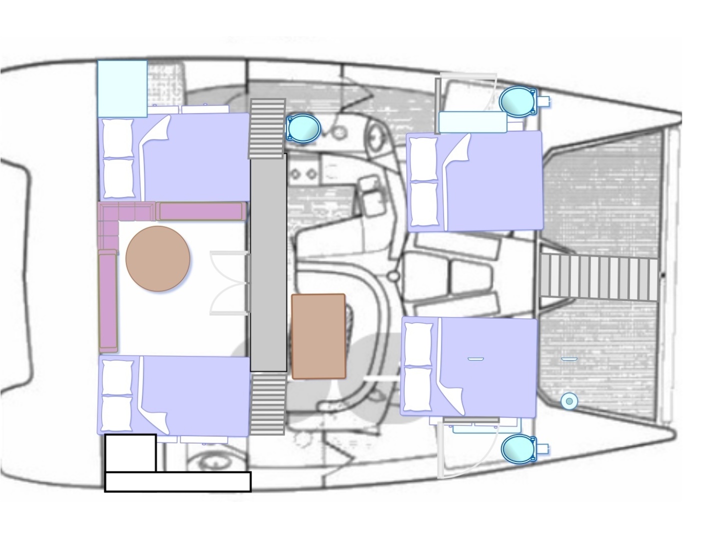 diagram, Alex Simonis, catamaran for sale