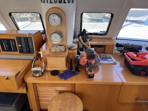 navigation station, FP 48 Salina, catamaran for sale