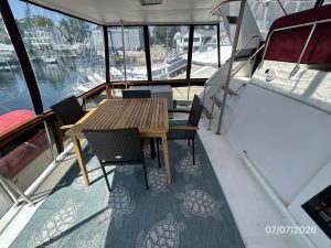 cockpit, Ocean Alexander 42, trawler for sale