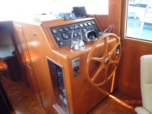 navigation station, Ocean Alexander 42, trawler for sale