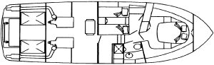 Ocean Alexander 42 layout drawing 1