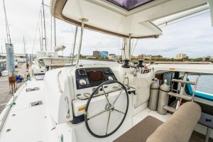 helm, Lagoon 42, catamaran for sale