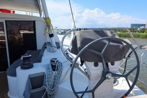 helm, Catana 47 Ocean Class, catamaran for sale