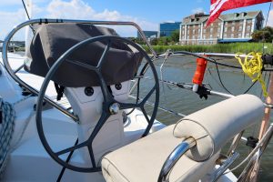 helm, Catana 47 Ocean Class, catamaran for sale