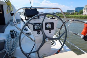 helm, Catana 47 Ocean Class, catamaran for sale