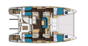 Catana 47 Ocean Class layout drawing 1